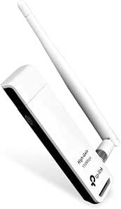 محول USB لاسلكي TP-Link TL-WN722N مع هوائي 150 ميجابت في الثانية