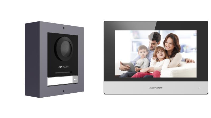 طقم هاتف الفيديو الداخلي IP من HIKVISION موديل DS-KIS602(B)