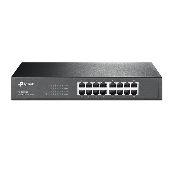 TP-Link TL-SG1016D 16-Port Gigabit Desktop/Rackmount Switch Plug & play Auto MDI/MDIX