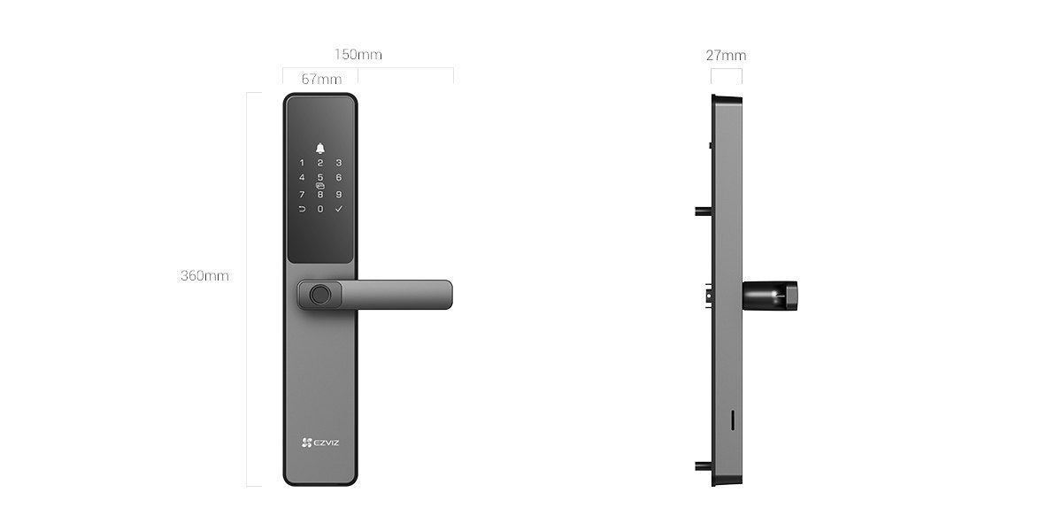 EZVIZ DL05 Smart Fingerprint Lock Wi-Fi Keyless Entry