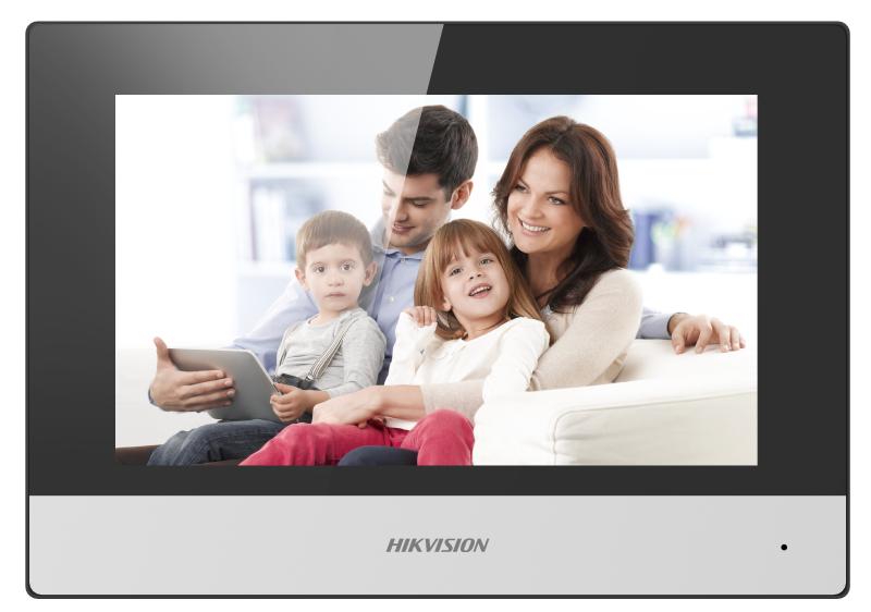 طقم هاتف الفيديو الداخلي IP من HIKVISION موديل DS-KIS602(B)