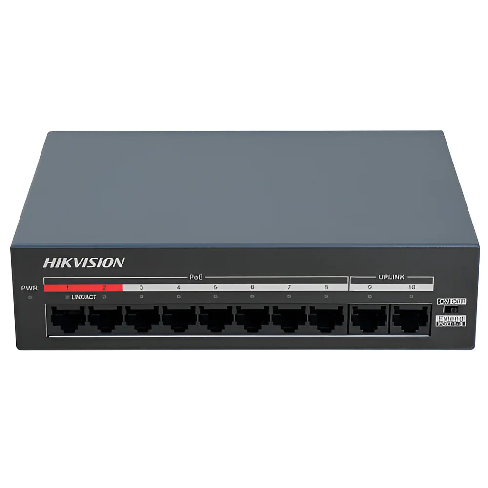محول هيكفيجن DS-XS10-P 10/100 ميجابت ( 8 منافذ )