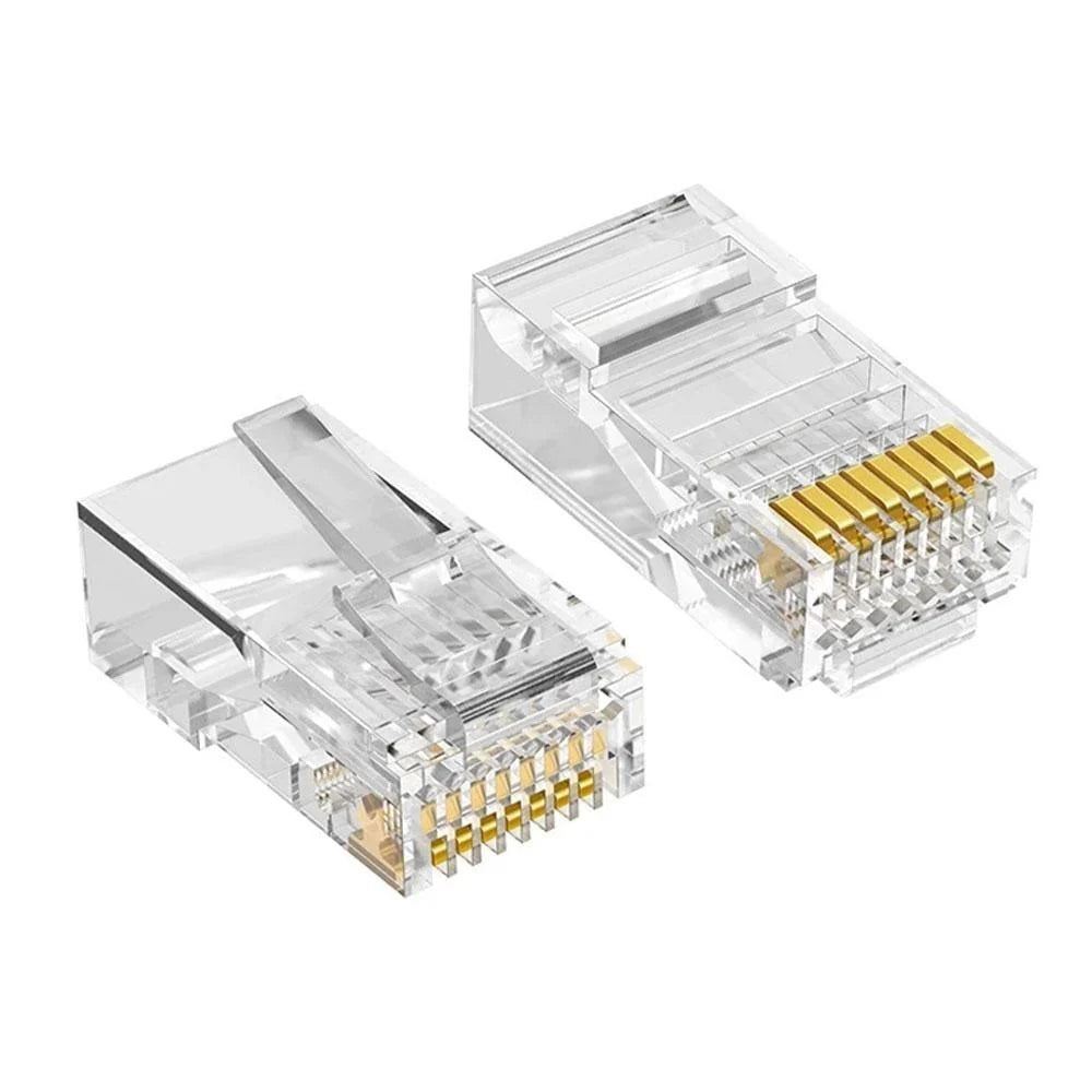 وصلة تمرير بلاستيكية RJ45 CAT6 UTP من ZLINK (100 قطعة)
